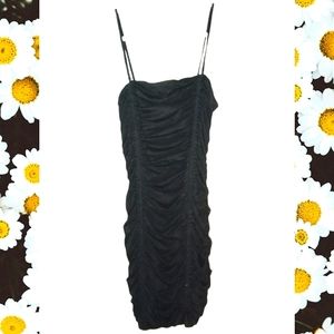 Urban outfitters scrunch mini dress black xs